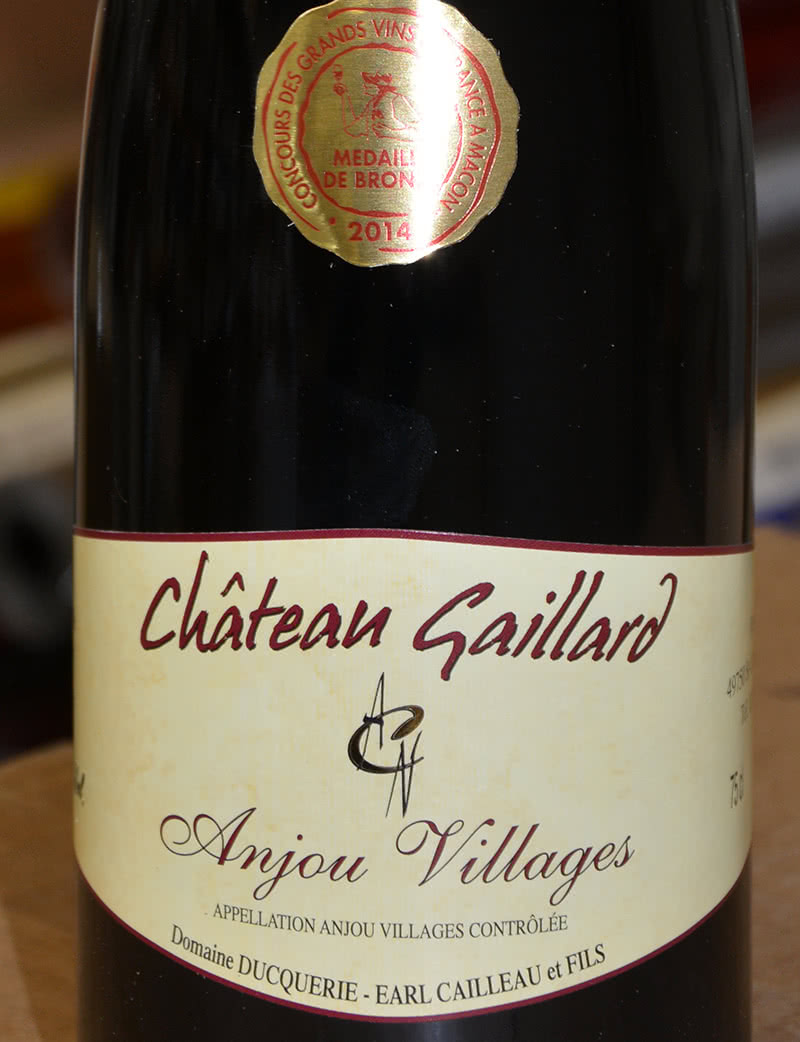 Etiquette viticulture Château Gaillard